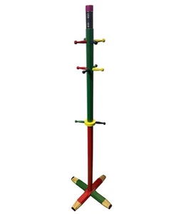 Hobby Lobby Pencil Coat Rack – 49in Tall – Bright Multicolor - Picture 1 of 9