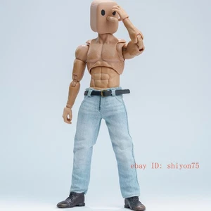 Pantalones vaqueros de mezclilla para hombre escala 1/12 para 6" Nota Mez. Figura de acción - Imagen 1 de 11