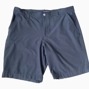 GH Bass Co Mens Size 40 BLACK Flat Front Shorts 10" Inseam Poly/Elastane 527D807 - Picture 1 of 11
