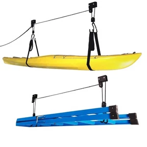 Kayak Hoist 2-Pack Quality Garage Storage Canoe Lift with 125 lb Capacity Eve... - Picture 1 of 9