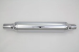 22 inch Cigar Muffler Chrome fits Harley Davidson - Picture 1 of 4