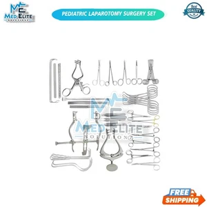 Kinder Laparotomie Chirurgie Set 51 Teile Medizinische Chirurgische Instrumente Edelstahl - Bild 1 von 2