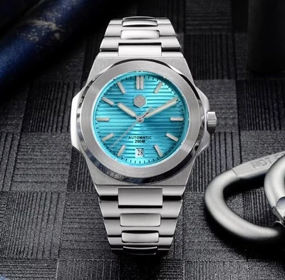 San Martin 42mm PT5000 SW200 Sunray Dial Diver Watch BGW-9 Luminous SN0076 - Image 1 of 4