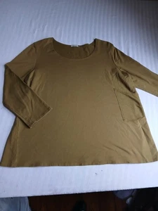 Chalet Top 2x Cápsula Jersey Elástico Lagenlook Oficina Informal Hecho en EE. UU.  - Imagen 1 de 11