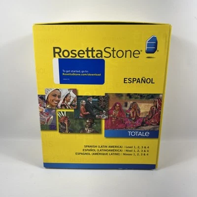 Rosetta Stone Espanol Spanish Latin America Levels 1 - 4 Totale with Head Set - Image 1 of 4
