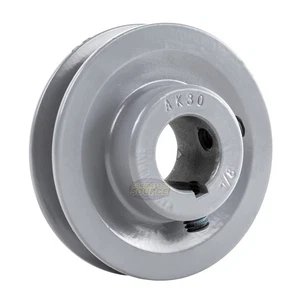 Cast Iron 3" Single Groove Pulley V Style Section A Belt 4L for 7/8" Shaft - Picture 1 of 7