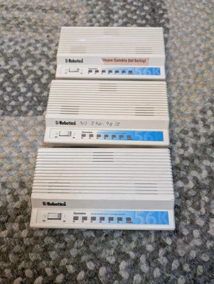 Lot of 3! US Robotics Sportster V.90 External Faxmodem 56K Model 005686-03  - Image 1 of 4