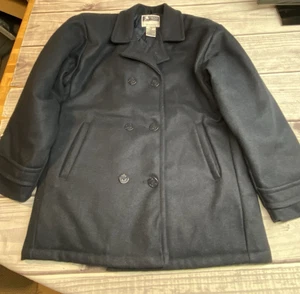 French Toast School Wear Navy Size Prep 18 Button Pea Coat - Picture 1 of 10