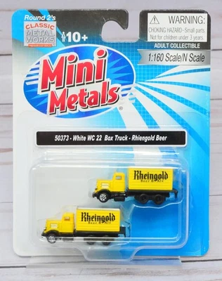Mini-Metals 50373, White WC 22 Box Delivery Truck, Rhiengold Beer, 1/160 N Scale - Image 1 of 3