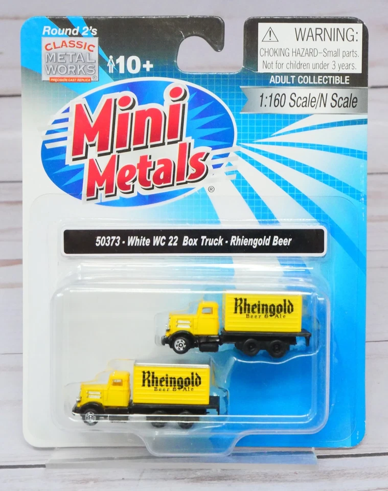 Mini-Metals 50373, White WC 22 Box Delivery Truck, Rhiengold Beer, 1/160 N Scale - Image 1 of 3