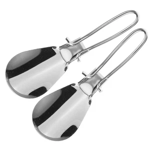 2 piezas cuernos de metal para hombre mayor cuernos para viaje portátil de mango largo - Imagen 1 de 12