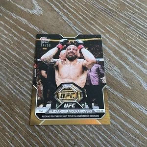 Alexander Volkanovski 2025 UFC 314 Gold 24/50 Topps Now #12 - Picture 1 of 3