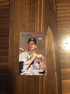 Mickey Mantle 1997 Frontier Phone Card Mickey Mantle HOF RARE Unused - expired - Picture 1 of 7
