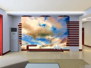 3D Blau Himmel Wolken 75 Tapete Wandbild Papier Wanddruck Tapete Wandbilder UK Zitrone - Bild 1 von 6