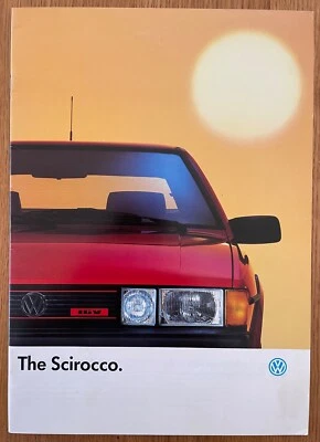 Unissued VW Scirocco GT / GTX / 16V 1987 UK Market Brochure - Image 1 of 4