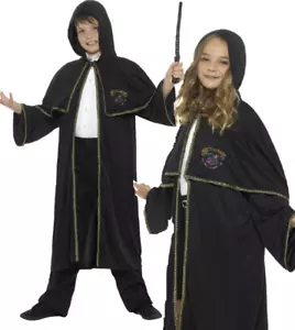 Wizard Cloak Harry Potter Cape Fancy Dress Kids Halloween Book Week - Picture 1 of 4