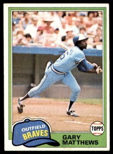 1981 TOPPS BASEBALL #528 GARY MATTHEWS