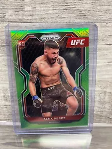 2021 Panini Prizm UFC Neon Green Prizm /75 Alex Perez #26 Rookie RC - Picture 1 of 2