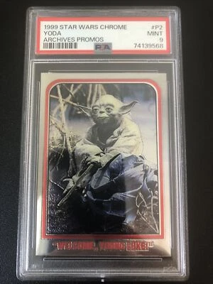 1999 Star Wars Chrome Archives Yoda Promo #P2 PSA 9 - Image 1 of 2