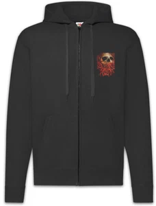 Skull Of The Eric Zipper Hoodie Roses Schädel Tattoo Totenschädel Mit Rosen Dead - Picture 1 of 2