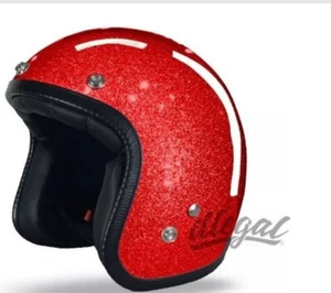 Casco Jet Stile Bandit Ultra Slim Old Style Vintage - Foto 1 di 1