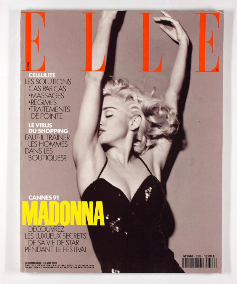 Madonna MARILYN Cannes ELLE magazine May 1991 Beri Smither SHANA ZADRICK Meisel - Image 1 of 1