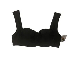 Time Tru Black Bathing Suit Top Size 3X-24W-26W . New - Picture 1 of 2