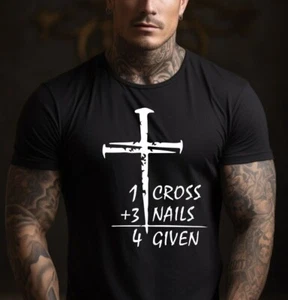 T-Shirt Christian Cross, inspirierendes T-Shirt, christliches Shirt, religiöses Shirt - Bild 1 von 5
