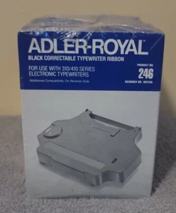 Adler Royal Black Correctable Typewriter Ribbon 310 / 410 Series #246 - Lot of 6 - Picture 1 of 5