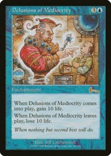 1X Delusions of Mediocrity Urza's Legacy EX MTG CARD