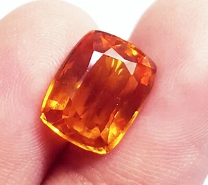 Zaffiro Giallo Naturale Taglio Cuscino Certificato Gemma Sciolta 4,60 Ct ~ Omaggio - Foto 1 di 6