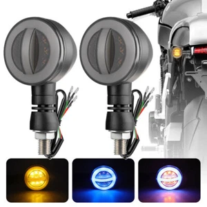2Pcs Universal Motorcycle Turn Signals Front Rear Led Signal Lights Blinkers us - Picture 1 of 11