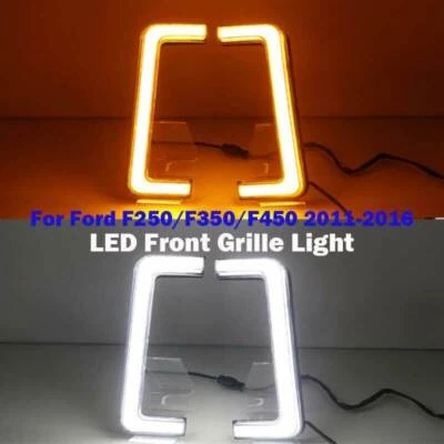 Front Grille Light LED Day Running Light For Ford F250/F350/F450 2011-2016 2PCS - Image 1 of 4