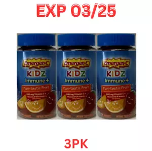 Emergen-C Kidz Immune+ Support Dietary Supplements, Flavored Gummies 22 3pk - Picture 1 of 1