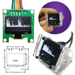OLED Mini Music Spectrum Display Analyzer Audio Level Indicator VU Meter 8 Types - Picture 1 of 15