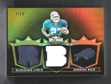 Marshawn Lynch 2007 Topps Triple Threads RC JERSEY RELIC GOLD #27/27 SP