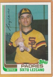 1982 TOPPS TRADED BASEBALL SIXTO LEZCANO #63T PADRES NMMT *A14122