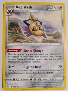 POKEMON : Aegislash 108/163 ... Battle Styles ... RARE - Picture 1 of 1