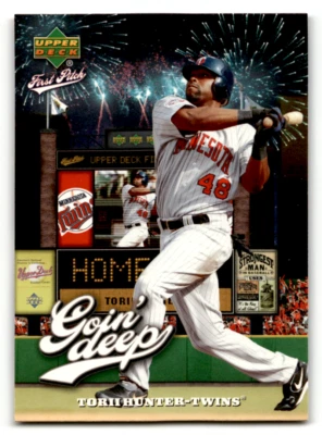 2006 Upper Deck First Pitch Goin Deep #GD32 Torii Hunter NM-MT Twins ID:59783 - Image 1 of 2