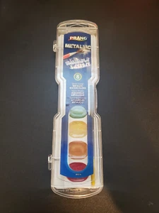 PRANG Metallic Washable Watercolor Paint Set, 8 Colors, with paintbrush - Picture 1 of 3