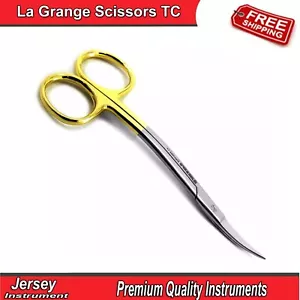Dental La Grange Scissors TC Surgical Cutting Dissecting Suture Removal Shears - Picture 1 of 4