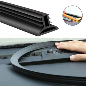 1.6M Black Car Windshield Dashboard Gap Sealing Strip Rubber Trim Accessories - Imagen 1 de 12