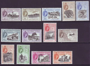Sierra Leone 1956 SC 195-207 MH Set - Picture 1 of 2