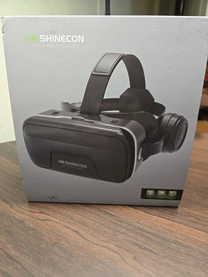 VR Shinecon Black Glasses Headset  6"x3" SmartPhone Virtual Reality Not Tested - Image 1 of 2