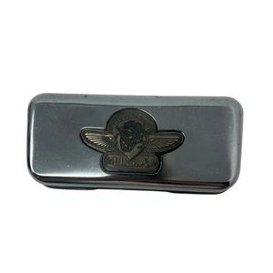 Harley Davidson Motorcycles Vitg Chrome Sun Eye Glasses Case Taz Looney Tunes - Picture 1 of 8
