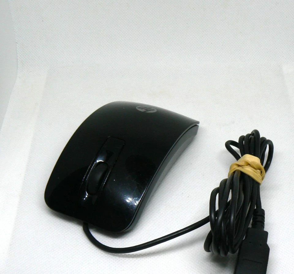 HP USB Optical Wired Mouse Black – Genuine OEM – Plug & Play for PC/Laptop - Image 1 of 4