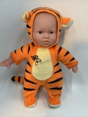 Berenguer JC TOYS - Soft Body Baby Doll 11" Inch Gray Blue Eyes Disney TIgger - Image 1 of 4