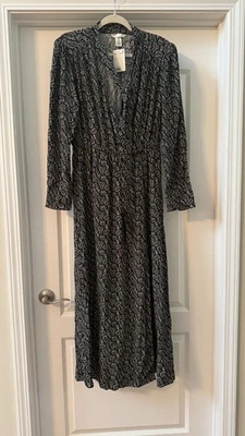 H & M платье макси размер M новый с Ярлыками надежном платье с длинным рукавом - Изображение 1 из 4