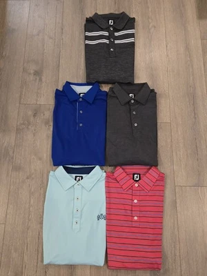 Lot 5 Footjoy Golf Polo's Men Size Large - Image 1 of 4