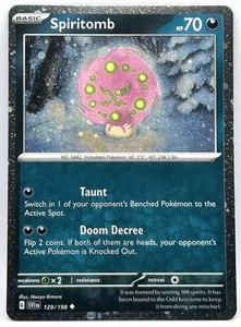 Spiritomb 129/198 Scarlet & Violet Promo Cosmos Holo Pokemon - Picture 1 of 2